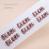 12 Sizes-24 Pcs Press On Nails T038