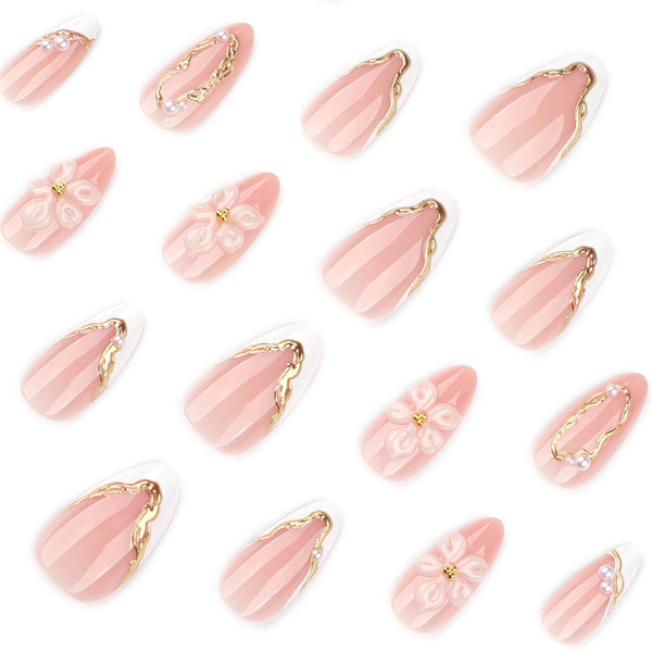 12 Sizes-24 Pcs Press On Nails JP4283