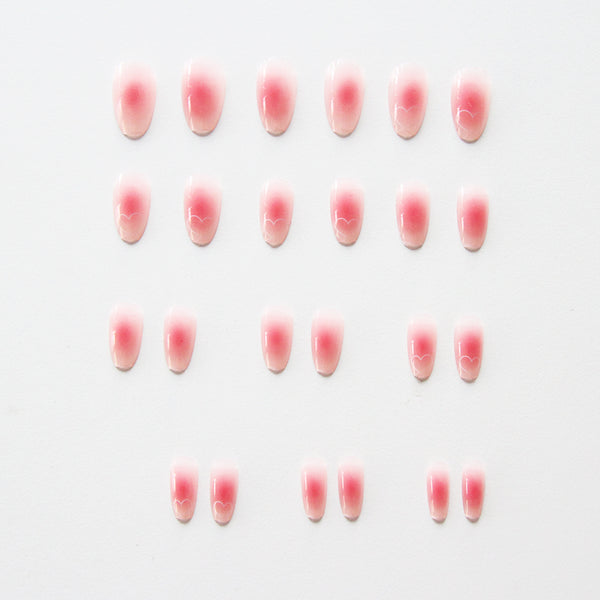 12 Sizes-24 Pcs Press On Nails R333