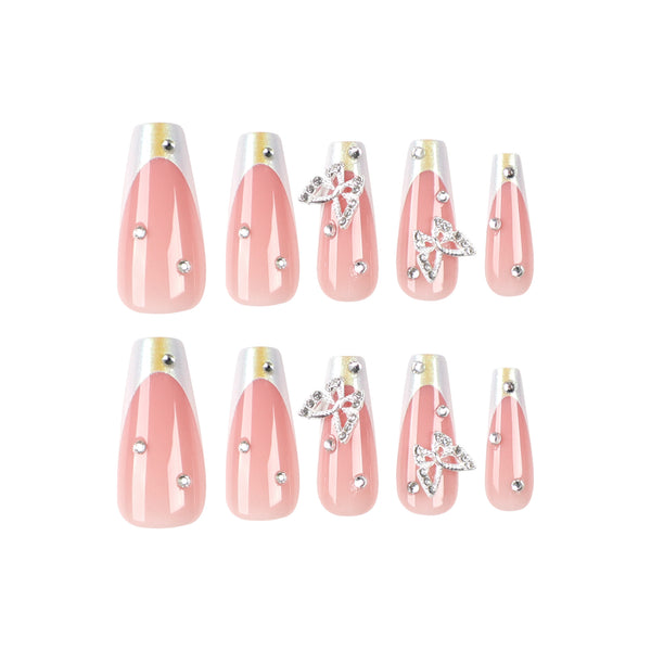 12 Sizes-24 Pcs Press On Nails JP2736