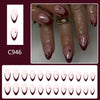 12 Sizes-24 Pcs Press On Nails C946