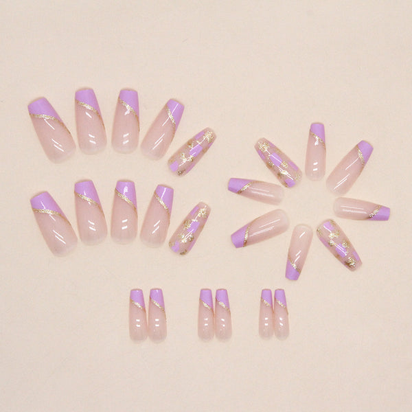 12 Sizes-24 Pcs Press On Nails W634