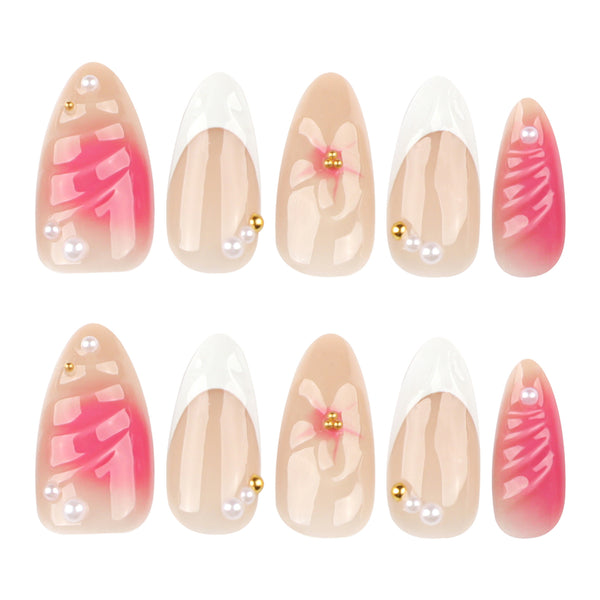 12 Sizes-24 Pcs Press On Nails JP4022