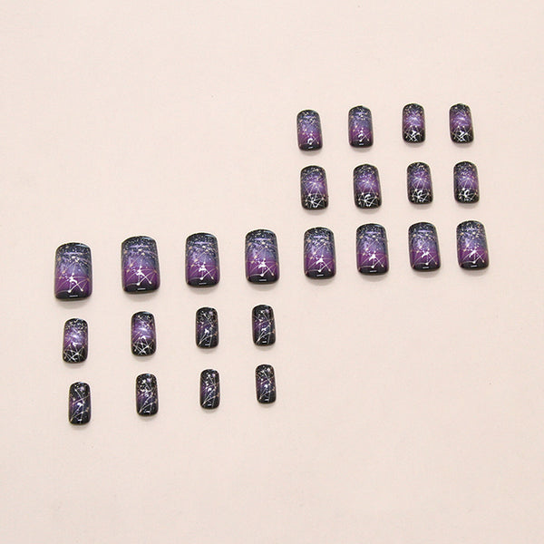 12 Sizes-24 Pcs Press On Nails W1983