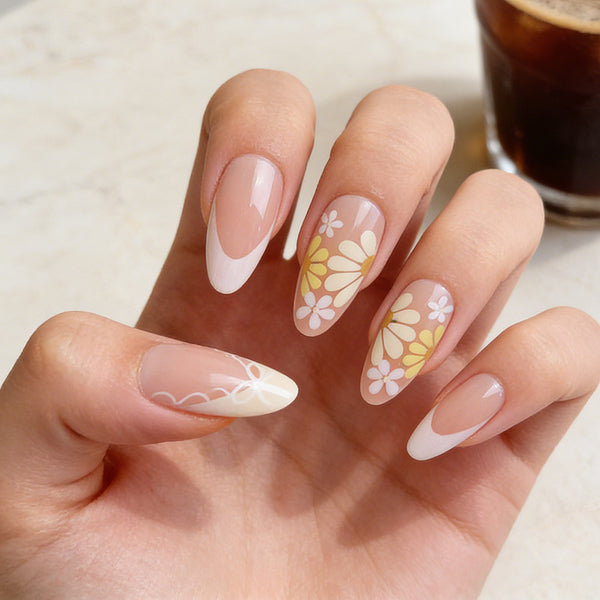 12 Sizes-24 Pcs Press On Nails BZ1417