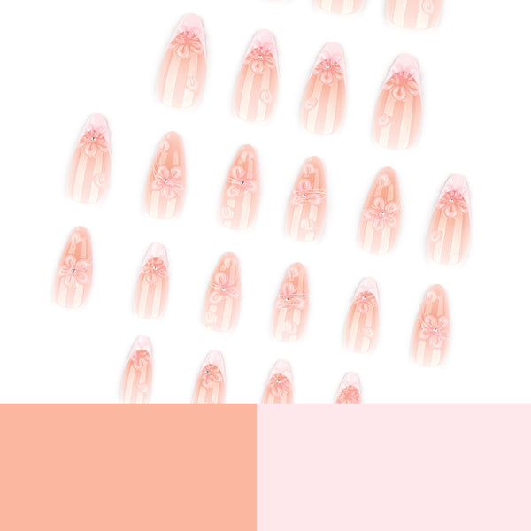 12 Sizes-24 Pcs Press On Nails JP4325