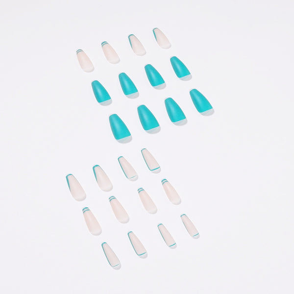 12 Sizes-24 Pcs Press On Nails JP1431