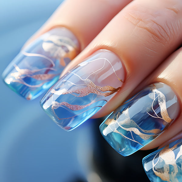 12 Sizes-24 Pcs Press On Nails Y014