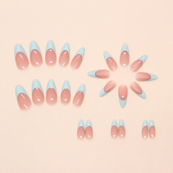 12 Sizes-24 Pcs Press On Nails W1808