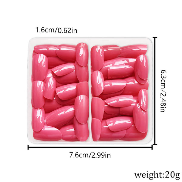 48 Pcs Press On Nails Solid-4-48pcs