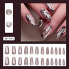 12 Sizes-24 Pcs Press On Nails W1963