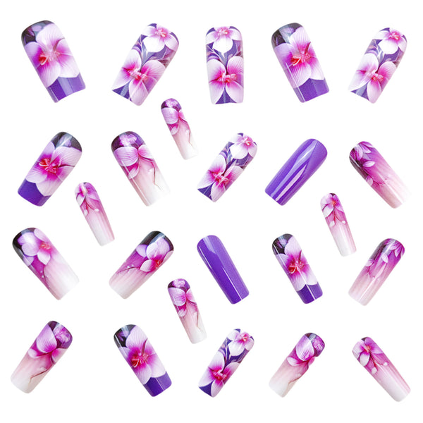12 Sizes-24 Pcs Press On Nails Y719