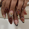 12 Sizes-24 Pcs Press On Nails JP4082