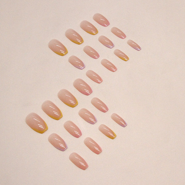 12 Sizes-24 Pcs Press On Nails W1319