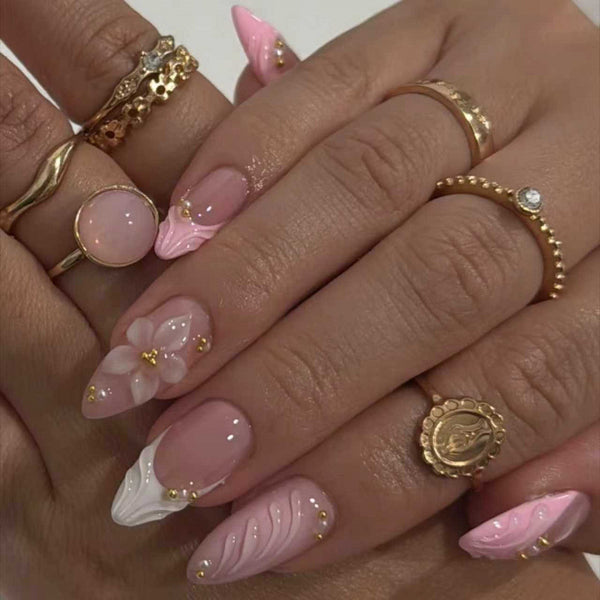 12 Sizes-24 Pcs Press On Nails FT-254