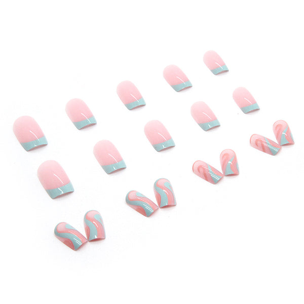 12 Sizes-24 Pcs Press On Nails W165