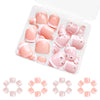 48 Pcs Press On Nails FrenchFlower-2-48pcs