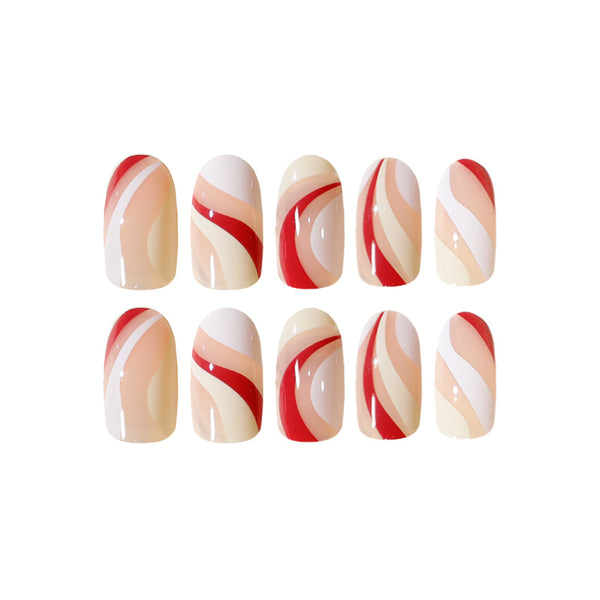 12 Sizes-24 Pcs Press On Nails JP1520