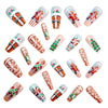 12 Sizes-24 Pcs Press On Nails Y1287