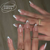 12 Sizes-24 Pcs Press On Nails BZ1417