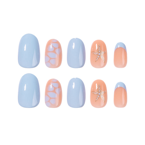 12 Sizes-24 Pcs Press On Nails JP4410
