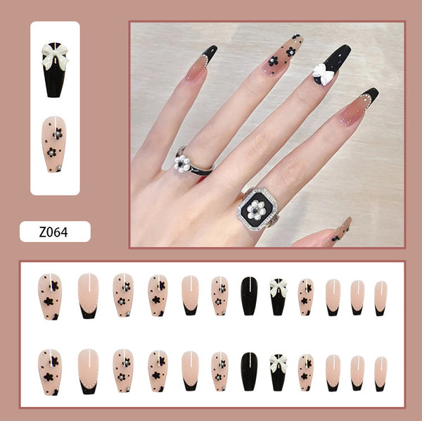 12 Sizes-24 Pcs Press On Nails Z041