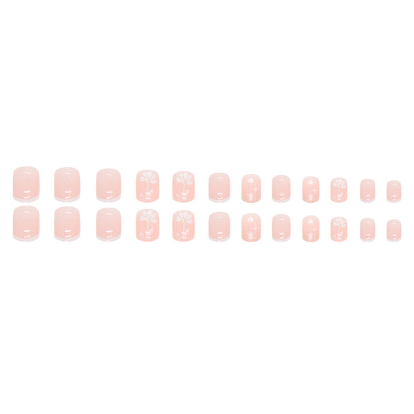 12 Sizes-24 Pcs Press On Nails W753