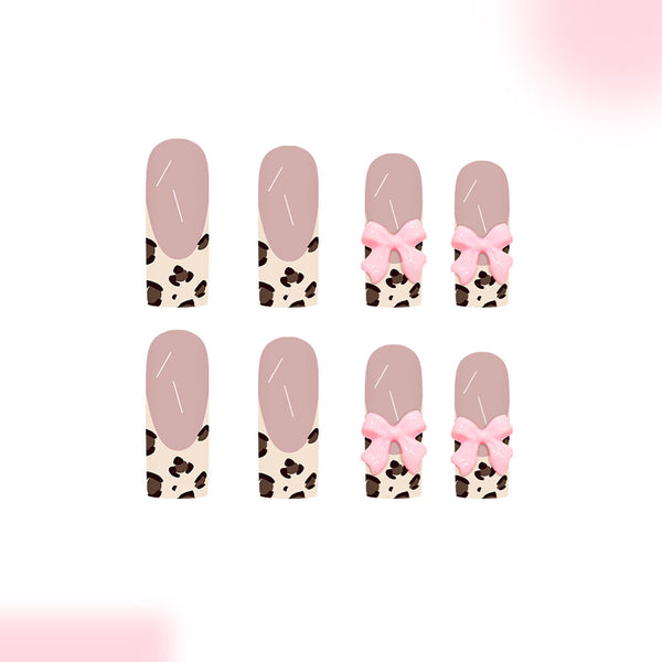 12 Sizes-24 Pcs Press On Nails C1067