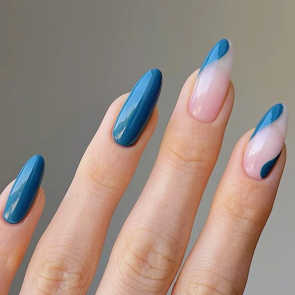 12 Sizes-24 Pcs Press On Nails BZ1417