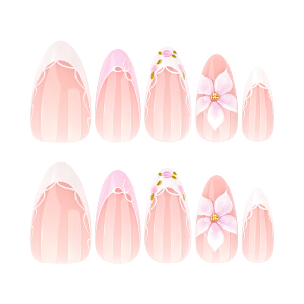 12 Sizes-24 Pcs Press On Nails JP4359