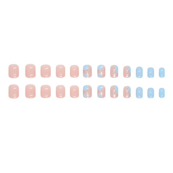 12 Sizes-24 Pcs Press On Nails W1106