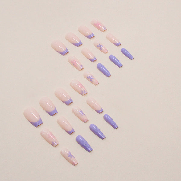 12 Sizes-24 Pcs Press On Nails W1045