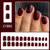 12 Sizes-24 Pcs Press On Nails C1802