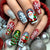 12 Sizes-24 Pcs Press On Nails Y1212