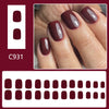 12 Sizes-24 Pcs Press On Nails C931