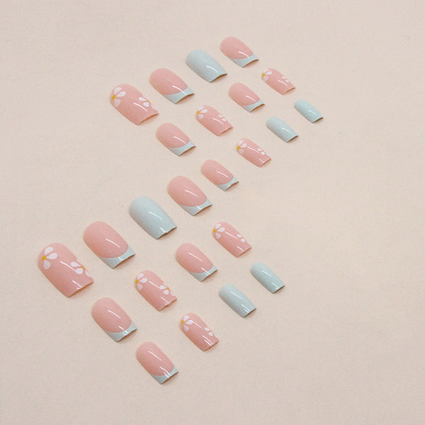 12 Sizes-24 Pcs Press On Nails W1025
