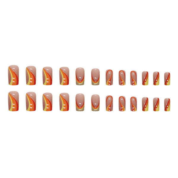 12 Sizes-24 Pcs Press On Nails W1225