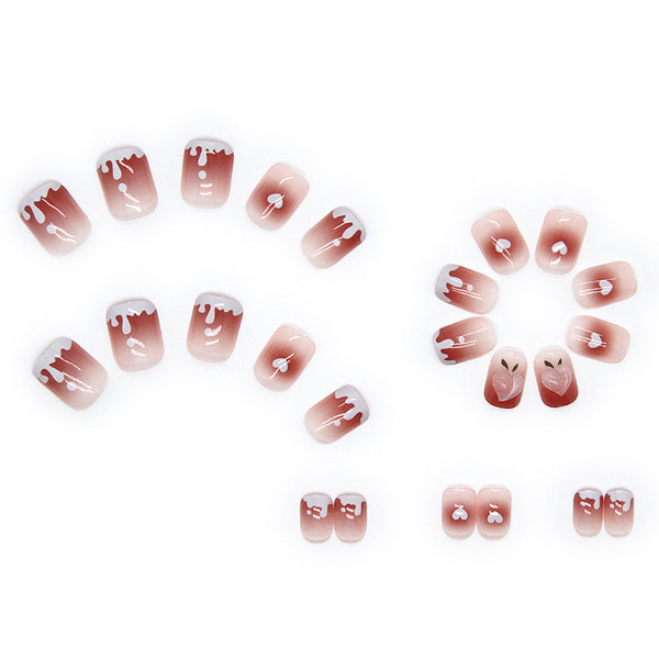 12 Sizes-24 Pcs Press On Nails Z278