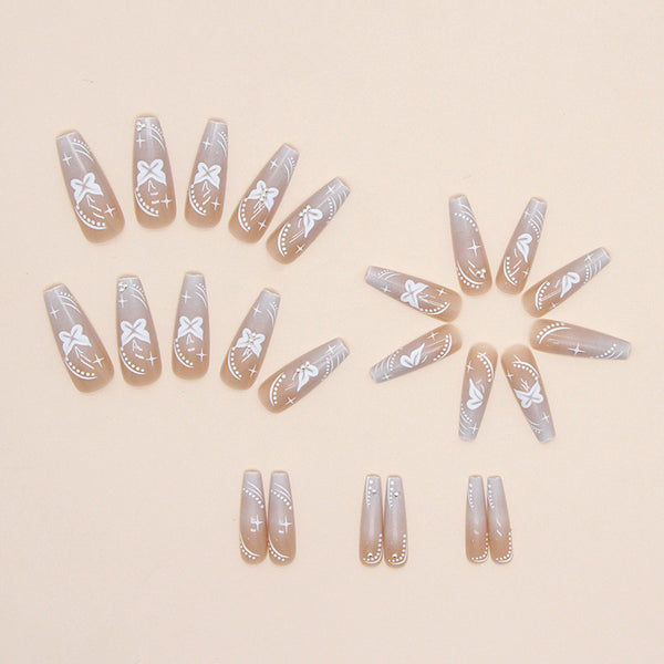 12 Sizes-24 Pcs Press On Nails Z646