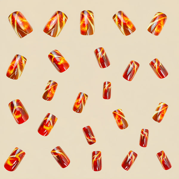 12 Sizes-24 Pcs Press On Nails Y453