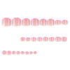 12 Sizes-24 Pcs Press On Nails JP3802