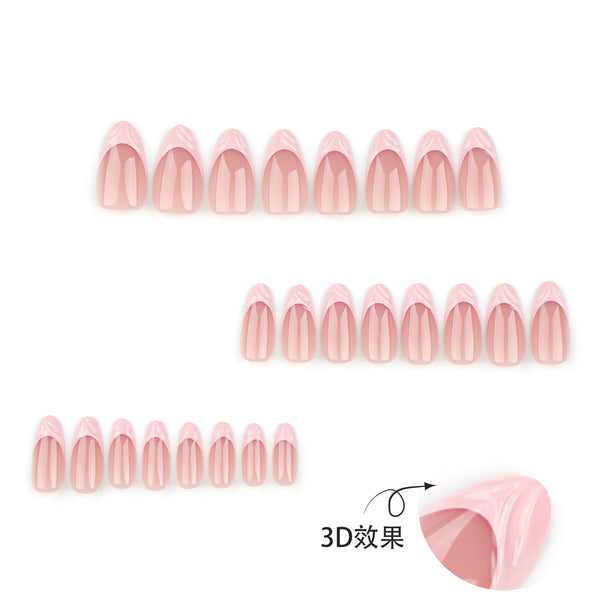 12 Sizes-24 Pcs Press On Nails JP3390