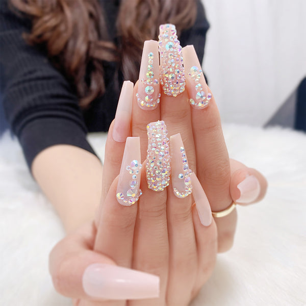 12 Sizes-24 Pcs Press On Nails JP1125