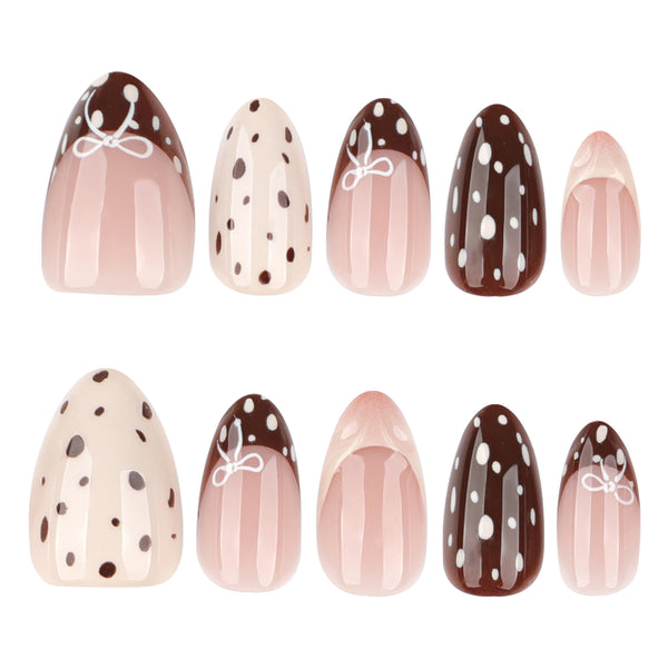 12 Sizes-24 Pcs Press On Nails JP4187