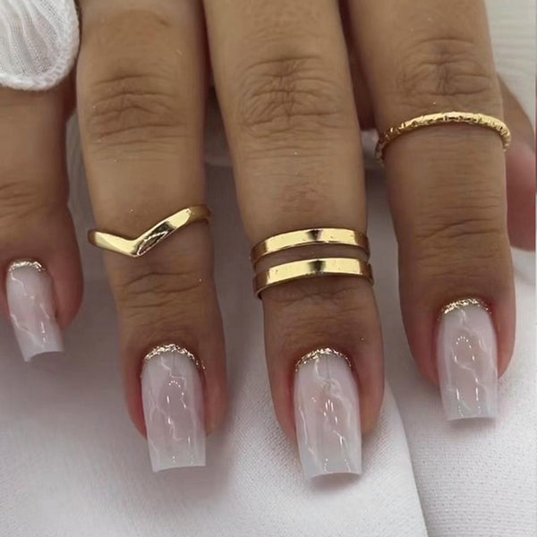 12 Sizes-24 Pcs Press On Nails W630