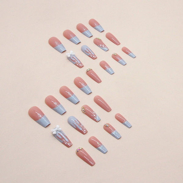 12 Sizes-24 Pcs Press On Nails Z725