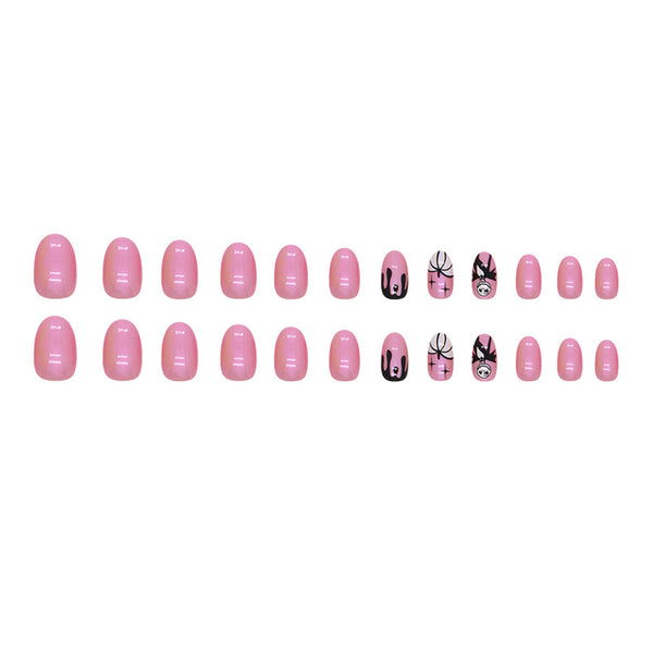 12 Sizes-24 Pcs Press On Nails W1423