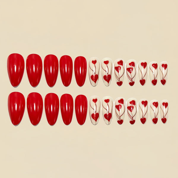 12 Sizes-24 Pcs Press On Nails Y1673