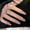 12 Sizes-24 Pcs Press On Nails Z856