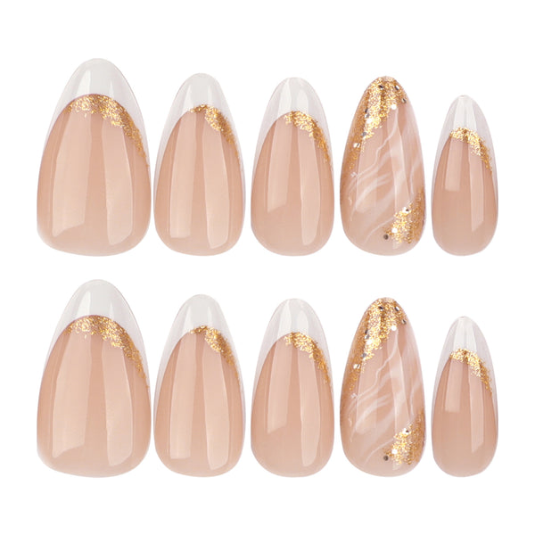12 Sizes-24 Pcs Press On Nails JP3518